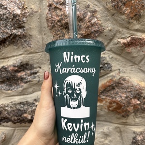 Nincs Karácsony Kevin Nélkül! - Kézműves Pohár (710 ml)  Filmrajongó Ajándék - otthon & életmód - konyhafelszerelés, tálalás - tálalás - pohár - Meska.hu