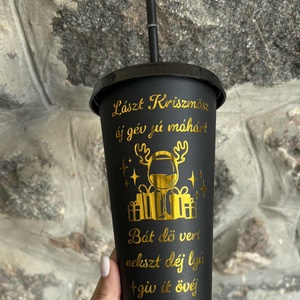 Lászt Kriszmösz - Vicces Karácsonyi Pohár Fonetikus Dalszöveggel (710 ml) - otthon & életmód - konyhafelszerelés, tálalás - tálalás - pohár - Meska.hu