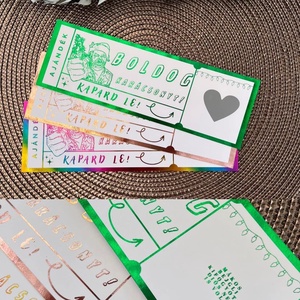 Vicces karácsonyi kaparós sorsjegy / ajándékkísérő kártya, Karácsony, Karácsonyi ajándékozás, Karácsonyi képeslap, üdvözlőlap, ajándékkísérő, Fotó, grafika, rajz, illusztráció, MESKA