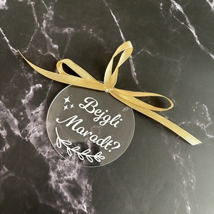 Bejgli Rajongó Akril Karácsonyfadísz - Bejgli Maradt? Felirattal, Karácsony, Karácsonyi lakásdekoráció, Karácsonyfadíszek, Fotó, grafika, rajz, illusztráció, MESKA