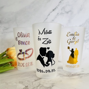 Esküvői Re-pohár (500 ml) - Meska.hu