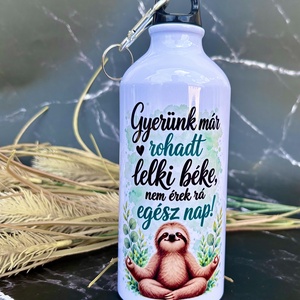 Vicces, lajháros, 600 ml-es kulacs � Gyerünk már rohadt lelki béke  - Meska.hu