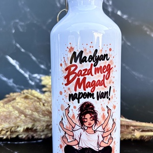 Vicces női alumínium kulacs  � 600 ml - Meska.hu
