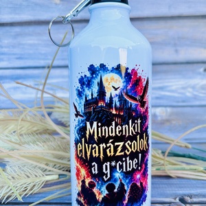 Harry Potter kulacs � vicces varázslós mintával � 600 ml - Meska.hu