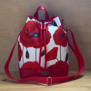 Pipacsos vízálló 3 az 1-ben női táska -  - Meska.hu