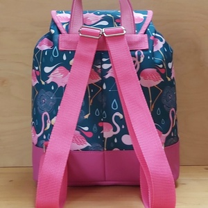 Pink flamingós vízálló JUDIT női hátizsák - táska & tok - hátizsák - hátizsák - Meska.hu