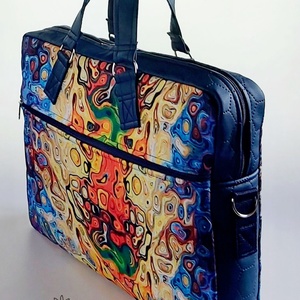 Vibráló színes vízálló �EDIT női laptop táska - táska & tok - laptoptáska, laptop hátizsák - Meska.hu