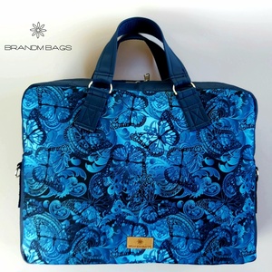 Kék pillangós vízálló EDIT laptop táska, Táska & Tok, Laptoptáska, laptop hátizsák, Varrás, MESKA