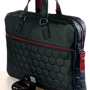 Elegáns steppelt textilbőr EDIT laptop táska  - táska & tok - laptoptáska, laptop hátizsák - Meska.hu