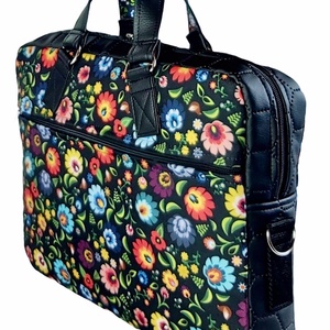 KÉSZLETEN!Folklór virágos EDIT vízálló női laptop táska - táska & tok - laptoptáska, laptop hátizsák - Meska.hu