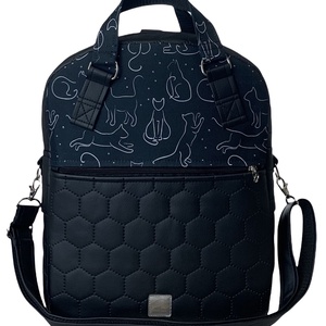 Fekete macskás 4 az 1-ben RITA női táska/hátizsák - táska & tok - variálható táska - Meska.hu Fekete macskás 4 az 1-ben RITA női táska/hátizsák - táska & tok - variálható táska - Meska.hu