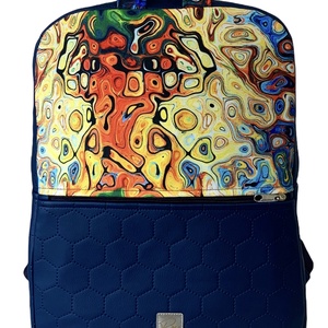 Vibráló színes SZOFI laptop hátizsák  - táska & tok - laptoptáska, laptop hátizsák - Meska.hu
