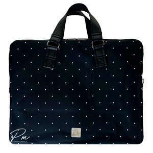Fekete-fehér pöttyös vízálló EDIT női laptop táska, Táska & Tok, Laptoptáska, laptop hátizsák, Varrás, MESKA