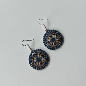 Mandala mintás fülbevaló - Meska.hu