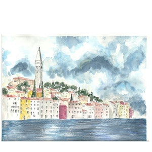 Akvarell Festmény - Rovinj - Meska.hu