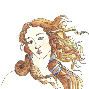 Festmény illusztráció - Vénusz születése - Meska.hu