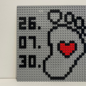 Egyedi babás mozaik dekor � születési dátummal - baba - mama - babaemlékek - baba emlékőrző - Meska.hu