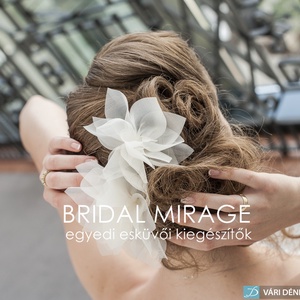 Virágdísz hajba - DÁLIA virág hajdísz - esküvő - hajdísz - kontydísz & hajdísz - Meska.hu