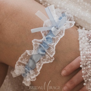 Combcsipke, valami kék menyasszonynak, Esküvő, Kiegészítők, Harisnyatartó & Valami kék, Varrás, MESKA