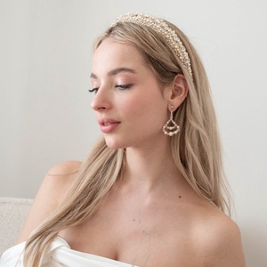 DÉLIA - alkalmi, menyasszonyi fülbevaló - ékszer - fülbevaló - lógó fülbevaló - Meska.hu