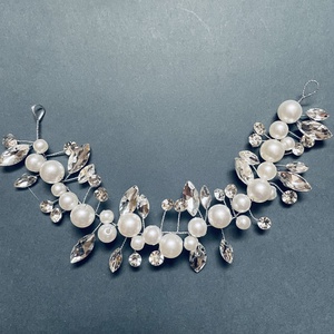 Rövid strasszos menyasszonyi hajdrót - esküvő - hajdísz - kontydísz & hajdísz - Meska.hu