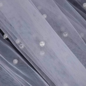 Gyöngyökkel díszitett menyasszonyi fátyol - esküvő - kiegészítők - fátyol - Meska.hu