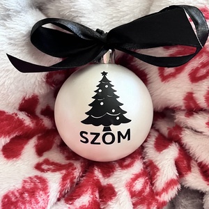 Műanyag Karácsonyi gömb 8 cm, Karácsony, Karácsonyi lakásdekoráció, Karácsonyfadíszek, Mindenmás, MESKA