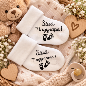 Baba bejelentő kis zokni - Meska.hu