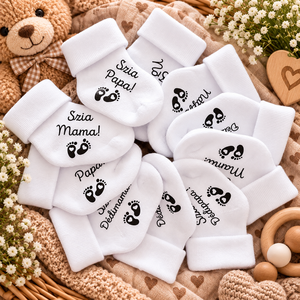 Baba bejelentő kis zoknik - 10 db - baba - mama - babaemlékek - bababejelentők - Meska.hu