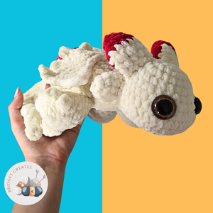 Kézzel Készült Amigurumi Sárkány Plüss  Koi (kb. 40 cm), Játék & Sport, Plüssállat & Játékfigura, Plüss sárkány, Horgolás, MESKA