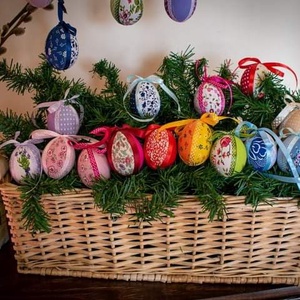 Kézműves Patchwork húsvéti tojás - otthon & életmód - dekoráció - asztal és polc dekoráció - asztaldísz - Meska.hu