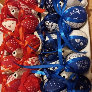 Kézműves Patchwork húsvéti tojás - otthon & életmód - dekoráció - asztal és polc dekoráció - asztaldísz - Meska.hu