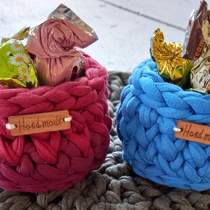 Picur polófonalból horgolt tároló - ajándékozáshoz - otthon & életmód - tárolás & rendszerezés - tárolókosár - Meska.hu