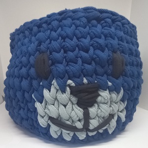 MACKÓ polófonalból horgolt tároló , Otthon & Életmód, Tárolás & Rendszerezés, Tárolókosár, Horgolás, MESKA