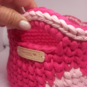 Őzike polófonalból horgolt tároló  - otthon & életmód - tárolás & rendszerezés - tárolókosár - Meska.hu