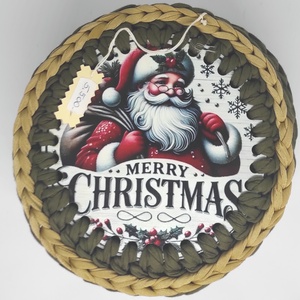 karácsonyi dobozka polófonalból horgolt tároló -  - otthon & életmód - tárolás & rendszerezés - tárolókosár - Meska.hu