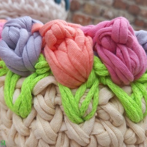 Tulipános tárolókosarak - pl névnapi ajándékozáshoz - Meska.hu