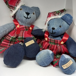 Karácsonyi Mackólány - játék & sport - plüssállat & játékfigura - maci - Meska.hu