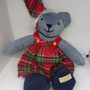 Karácsonyi Mackólány, Játék & Sport, Plüssállat & Játékfigura, Maci, Baba-és bábkészítés, MESKA