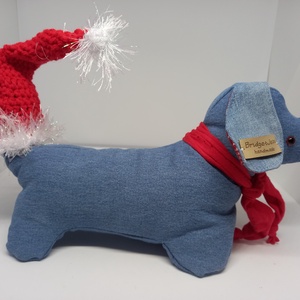 Tacskó Mikulás - formabontó viseletben :), Játék & Sport, Plüssállat & Játékfigura, Maci, Baba-és bábkészítés, MESKA