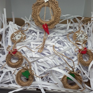 Karácsonyi dísz - szett - otthon & életmód - tárolás & rendszerezés - tárolókosár - Meska.hu