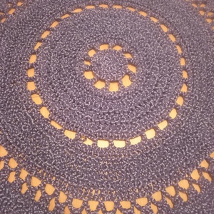 FARMERKÉK horgolt kerek szőnyeg  - otthon & életmód - tárolás & rendszerezés - tárolókosár - Meska.hu