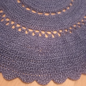 FARMERKÉK horgolt kerek szőnyeg  - otthon & életmód - tárolás & rendszerezés - tárolókosár - Meska.hu