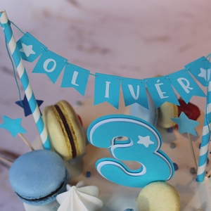 Szívószálas tortazászló névvel Neves tortagirland Szülinapi tortadekoráció Névzászló  - otthon & életmód - konyhafelszerelés, tálalás - sütés, főzés - sütidísz - Meska.hu