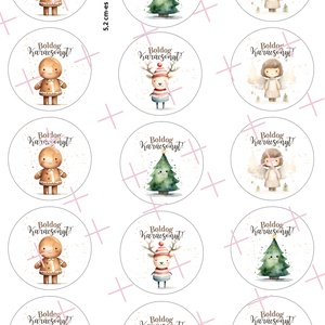 Karácsonyi ajándékcimkék nyomtatható pdf DIGITÁLIS TERMÉK - karácsony - karácsonyi ajándékozás - karácsonyi képeslap, üdvözlőlap, ajándékkísérő - Meska.hu