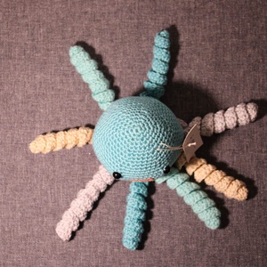 Polip amigurumi figura zöld - játék & sport - plüssállat & játékfigura - polip - Meska.hu