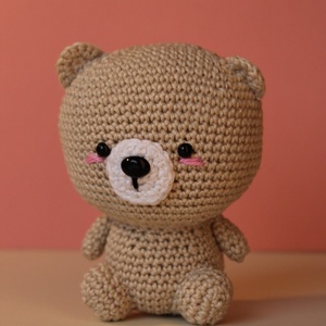 Maci amigurumi figura - Meska.hu