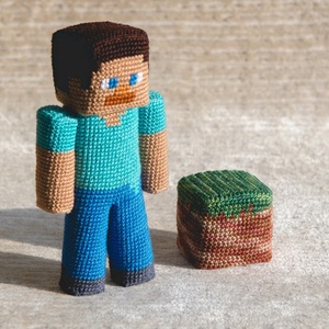 Steve (Minecraft) - játék & sport - plüssállat & játékfigura - ember - Meska.hu