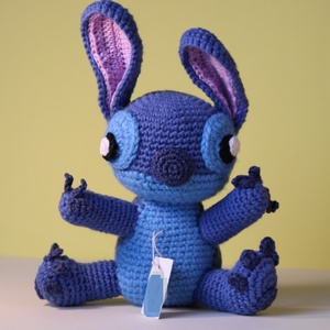 Stitch,horgolt amigurumi figura, Játék & Sport, Plüssállat & Játékfigura, Kutya, Horgolás, MESKA