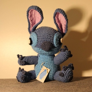 Stitch,horgolt amigurumi figura - játék & sport - plüssállat & játékfigura - kutya - Meska.hu